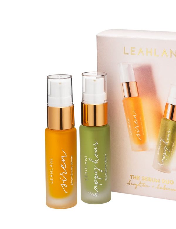 LEAHLANI SKINCARE The Serum Duo - Facial Serum Siren and happy hour travel set