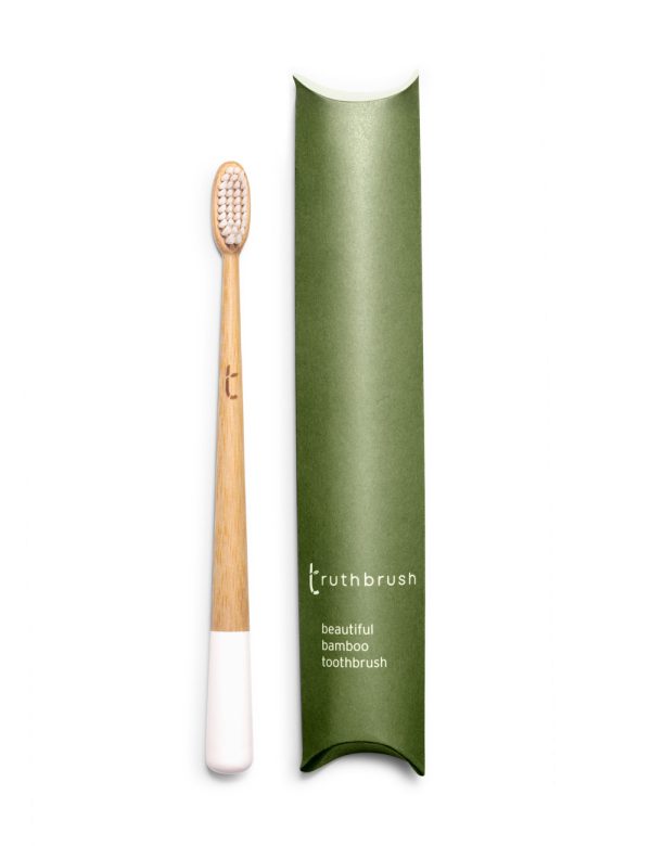 truthbrush natural bamboo toothbrush white